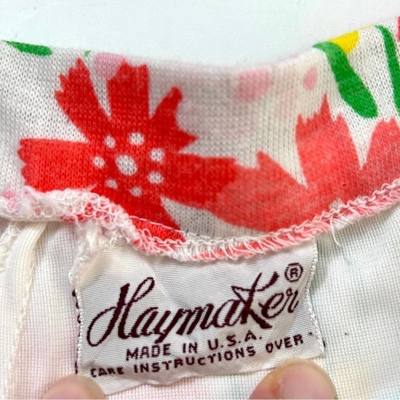 Vintage Haymaker Floral Button Down Skirt Skort w/ Shorts Made in USA, Size S - Picture 11 of 11